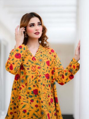 Mustard Khaddar Shirt